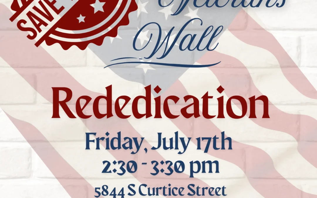 Libby Bortz Veterans Wall Rededication – July 17th 2026