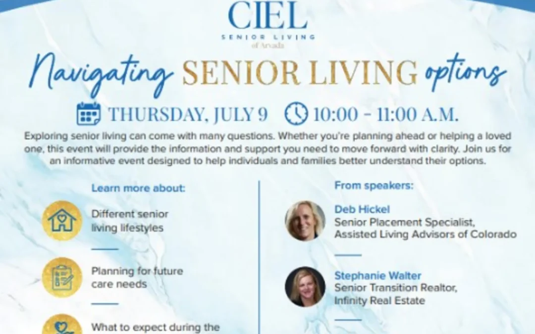 Navigating Senior Living Options – July 9th 2026